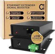 Ethernet Range Extender 600m 2000ft Over Twisted UTP kit or BNC Cable or Copper Wire - Compatible with Any Ethernet Device - LAN Distance Repeater Booster Bridge - BNC to 2PIN adapters in Set