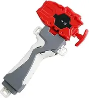 Red Plastic Spinning Launcher Sparking Launcher Metal Spinning Top Starter Pull-Wire Flying Spinner Toy for Children