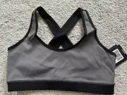 Fourlaps Infinity Sports Bra Graphic Black M 2004 Cross Back NWT