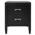 Cafe Lighting & Living Soloman Bedside Table (Black) - 50cm x 40cm x 65cm