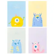 DELI B5 School Soft Cover Notebook 60 Pages Kids School Exercise Book 4 PCS Pack