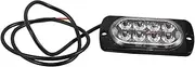 Ultra-thin 8 Led Strobe Light for Trucks Automotive Side Marker Lights Work Light Led Backup Lights Truck Side Lights Warning Functi