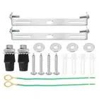 2set Ceiling Light Plate 110x18x16mm Lighting Fixture Mounting Bracket