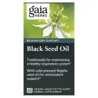 在飛比找iHerb優惠-[iHerb] Gaia Herbs 黑籽油，60 粒全素液