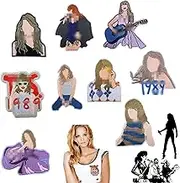 Pack of 9 Iron-on Patches, pop Singer Patches for Iron-on, Embroidered Patches, Iron-on for Clothes, Cartoon Gifts for Music Fans, Girls, Clothes, Jacket, Jeans, Backpack, hat, Vests