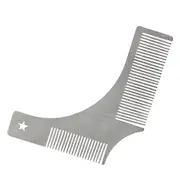 2 Pcs Beard Shaper Grooming Template Shaping Stencil For Symmetric/Curve/Step Cut