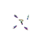 Rhinestones Diamond Crystal Glass AB Nail Flat Back Raindrop Shape 2x6mm 144pcs