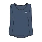 Alexis Ladies L/S Top - Blue Indigo