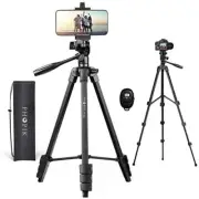 PHOPIK Lightweight Phone Tripod 54 Inches Video Tripod with 360 Panorama + More