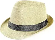 [Artist Unknown] NA Hat Unisex Gangster hat Beach Sun Grass with Sun hat