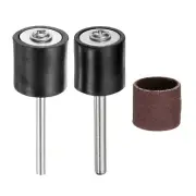 3pcs Sanding Drums Sleeves Set 1/2 Inch Grit 320 Sanding Sandpaper with Mandrel