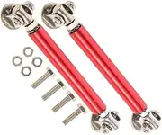 DRESSOOS 2pcs Stainless Steel Front Splitter Rod for Car Adjustable and Extendable Easy Installati