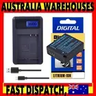 Battery / USB LCD Charger For Panasonic Lumix DC-TZ90 DC-GX9 DC-LX100 II DC-G100