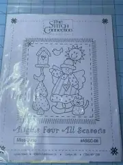 THE STITCH CONNECTION Angels Four All Seasons MISS JUNE Pattern, Fabric ++