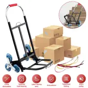 Stair Climbing Cart Foldable Hand Trucks W/ Six-wheeled Heavy Duty Trolley New