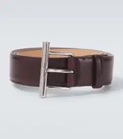 [McQueen] McQueen Leather belt Inch 34 brown