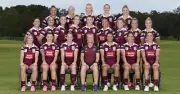 NRLW RUGBY STATE OF ORIGIN QLD MAROONS TEAM POSTER,BARGAIN,1