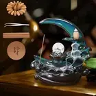 Moon Backflow Incense Holder Backflow Incense Burner for Living Room Bedroom