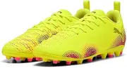 Unisex Children's Future 8 Play Mg Jr Football Boots, Yellow Alert PUMA Black Sun Struck, 35 EU