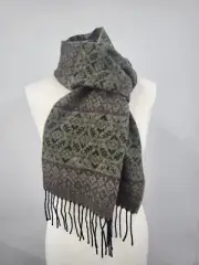 Celtic Lambswool Scarf For Men – Loden Green