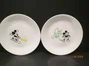 2-CORELLE DISNEY MICKEY MOUSE 8.5 INCH PLATES "OH BOY" & "COOL NEVER STOPS"..NEW