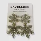 $49 BaubleBar Women's Blue Freeze The Day Snowflake Crystal Drop Earrings