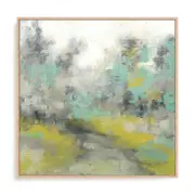 Artey | Pastel Walk II - Framed Canvas - Natural Frame - 84 x 84cm