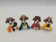 Beagle Dog 4 Extra Clay Nativity Pieces (3 Wise-men and Shepard) by Sandra