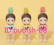 3 PCS Sonny Angel Black Pineapple Love You Mini Figure Confirmed Blind Box Gift