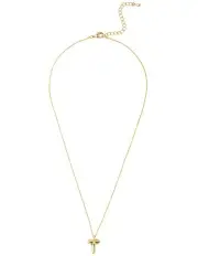 [Mocha] Bubble T Initial Necklace in Light Gold