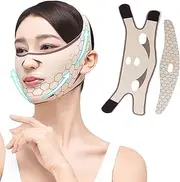 Reusable V-Line Mask, V Face Masks, Face Slimming Strap, Reusable Chin Strap, V-shaped Slimming Face Mask, Double Chin Reducer Face Lifting Bandage