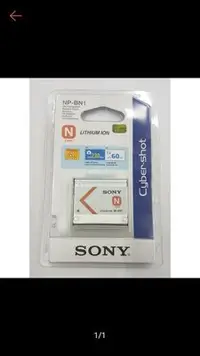 在飛比找Yahoo!奇摩拍賣優惠-原廠平輸公司貨 SONY NP BN BN1 電池 原廠電池