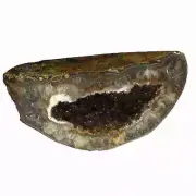 Citrine & Agate Cave, cut and polished Artigas, Uruguay (EA2421) Geode