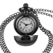 Small Smooth Ball Shaped Round Pocket Watch with Necklace Chain Christmas Gifts