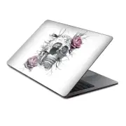 Skins Wrap for MacBook Pro 15 inch Retina Touch Roses in Skull