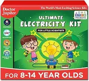 Doctor Jupiter Electricity Kit for Kids Ages 6-8-10-12 | Learning & Education Toys for 6,7,8,9,10,11,12 Year Old Boys & Girls | Gift Ideas for Boys & Girls