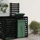 Wheelie Bin Storage Outdoor Bin Storage Garden Bin Store Solid Wood Pine vidaXL