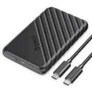Orico USB-C 2.5" SATA SSD / HDD Enclosure, Support Up to 6TB [25PW1C-C3-BK]