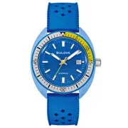 Bulova Snorkel Blue Tang Fish Blue Dial Men's Watch (98B445)