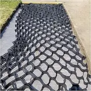 Ground Grid Stabilizer Landscape, Permeable Paver Camper Van Parking Pad 2" Thick, Keeps Gravel in Walkways/Steep Grade(3x8m/10x26ft)
