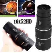 Monocular 16x52 Optics Zoom Lens Camping Hiking Hunting Telescope Scope Outdoor