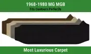 Lloyd Luxe Small Deck Carpet Mat for 1968-1980 MG MGB (for: MG)