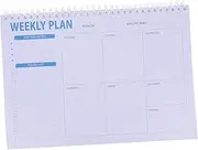 FOMIYES 2pcs Yearly Planner Notepad Student Organizer Daily Planner Notebook Office Weekly Schedule