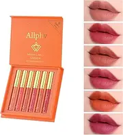 6PCS Matte Liquid Lipstick Makeup Set, Long Lasting Wear Non-Stick Cup & Waterproof Lip Gloss, Lip Makeup lipgloss Set for Girls And Women