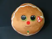 New TY Squish-a-Boo Cookie Gingerbread Man 9" Stuffed Plush Christmas NWT