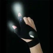 New Outdoor Night Light Waterproof Fishing Gloves with LED Flashlight Rescue Too