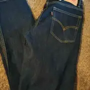 NEW KIDS BOYS LEVIS 502 REGULAR TAPER STRETCH BLUE JEANS 16 28 X 30 915502 L2X