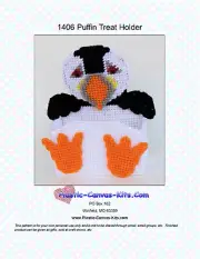 Puffin Treat Holder- Plastic Canvas Pattern or Kit