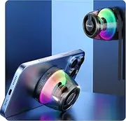 Magnetic Bluetooth Speaker, Portable Mini Bluetooth Loudspeaker with Bass Diaphragm, 5W Internal-Magnet, 7H Playtime,TWS, RGB Light, TF Card Slot, Including Magnetic Ring and Lanyard, As Phone Stand