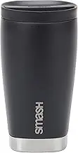 Smash Stainless Steel Twist & Lock Coffee Travel Cup/Mug 350ml/ 12 fl oz Black